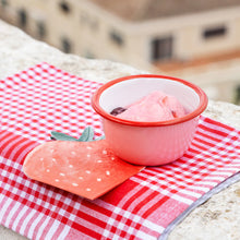 Load image into Gallery viewer, BON APPETIT, ENAMEL BOWL, STRAWBERRY, 10CM
