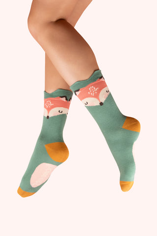Powder - Foxy Character Ankle Socks