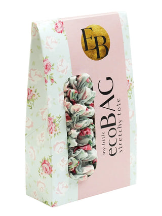 Be Bougie - Tote Bag Duck Egg Blue & Rose Sustainable Stretchy Eco Shopper
