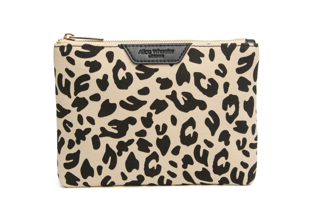 Alice Wheeler Leopard Pouch