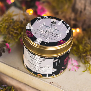 Toasted Crumpet Enchanted Woodlands Candle in a Matt Gold Tin