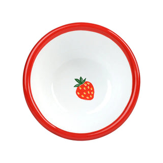 BON APPETIT, ENAMEL BOWL, STRAWBERRY, 10CM