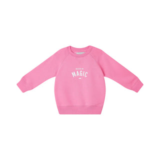 Bob & Blossom Hot Pink 'BELIEVE IN MAGIC' Sweatshirt