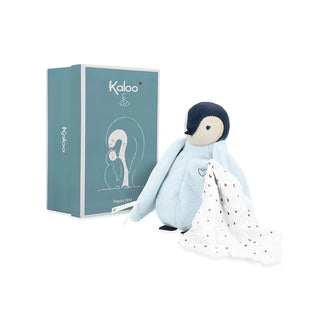 KALOO KISSING PLUSH PENGUIN BLUE