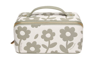 Pistachio - Floral Train Case