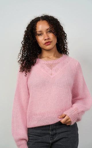 Luella Plockton Mohair Blend Balloon Sleeve Jumper