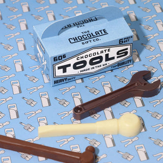 Cool Vibes Chocolate Toolbox - Milk, Dark & White Chocolate Tools by Chocolate Gift Company