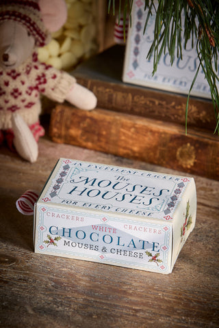 The Mouse House - White Chocolate Mice & Cheese by Chocolate Gift Company