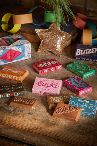 Reindeer Travel Treats - Chocolate Hazelnut Snacks for Santa's Team by Chocolate Gift Company