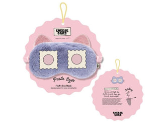 Cheese Cake Faux Fur Eye Mask - Purple