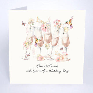 Cheers To Forever With Love On Your Wedding Day
