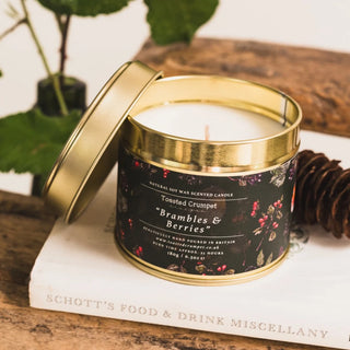 Brambles & Berries (Robin) Candle in a Matt Gold Tin