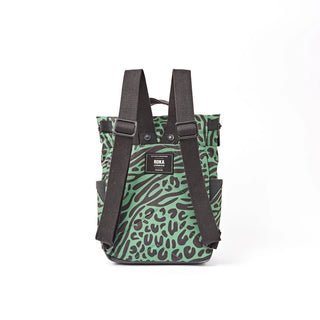 Roka CANFIELD ROLL TOP BACKPACK IN MIXED ANIMAL ARTICHOKE