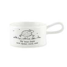 Load image into Gallery viewer, Handled tea light holder-Best days with ewe
