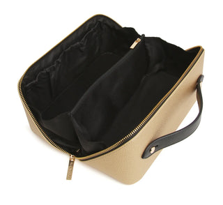 Alice Wheeler Gold Black Kensington Train Case