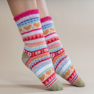 Multi Coloured Wool Blend Socks