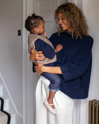 CHALK - VICKI JUMPER | FLUFFY | NAVY