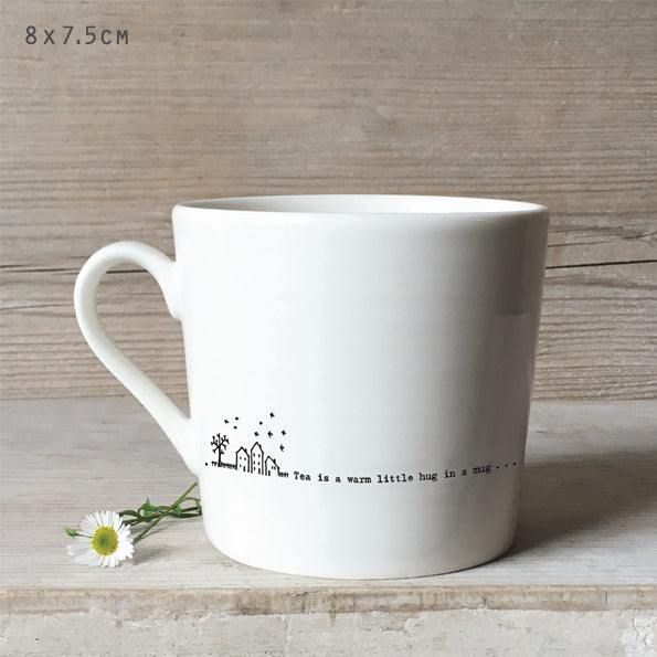 Wobbly mug-Tea is a warm little hug
