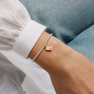 A LITTLE VIBES | SWEET LIKE CHOCOLATE | Silver & Gold Plated | Bracelet | 17.5cm stretch