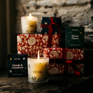 St Eval Glass Christmas Wonderland Orange & Cinnamon Candle