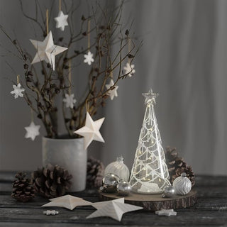 Deluxe LED Glass Pine Tree