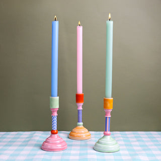 Colour Pop Enamel Candle Holder
