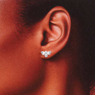 BEST MUM Bee earrings