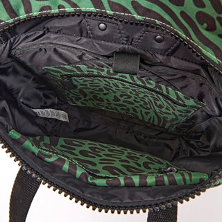 Roka CANFIELD ROLL TOP BACKPACK IN MIXED ANIMAL ARTICHOKE