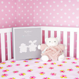 Kaloo Plume Chubby Bear Powder Pink 18cm
