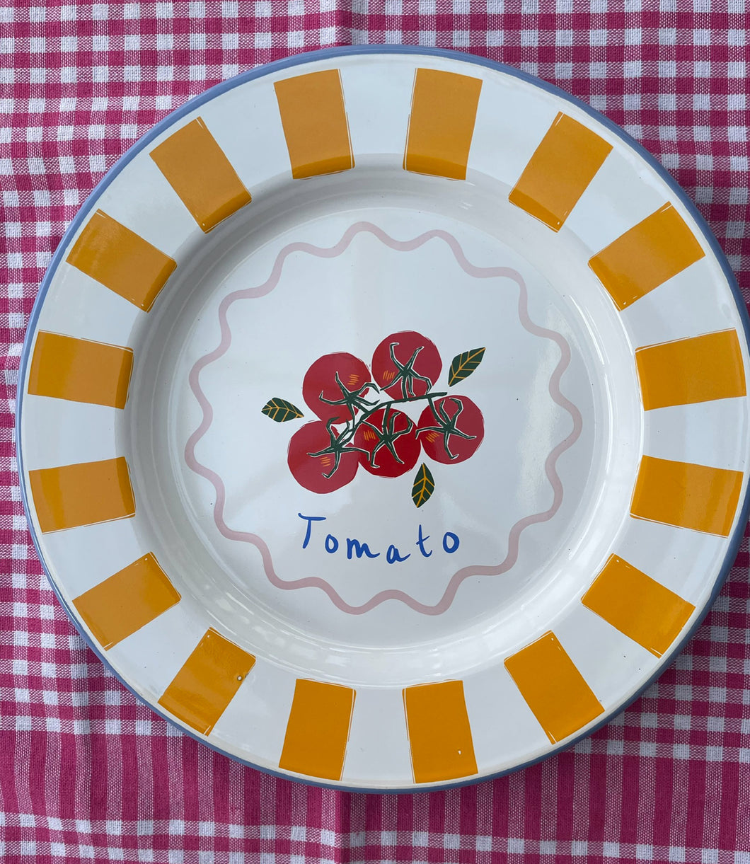 Enamel Plate Tomato