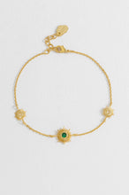 Load image into Gallery viewer, Estella Bartlett - Multi Sunburst Green Cz Bracelet
