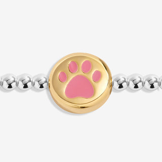 A LITTLE | PAWSITIVE VIBES | Silver & Gold Plated | Bracelet | 17.5cm stretch
