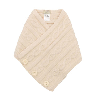 ZELLY - BUTTON TIPPET CREAM