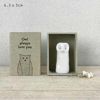 Tall matchbox-Owl Always Love You