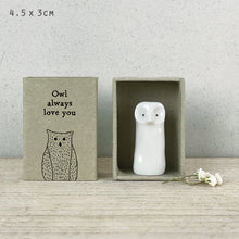 Load image into Gallery viewer, Tall matchbox-Owl Always Love You
