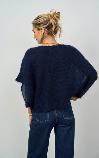 Luella Moffat Mohair Blend Poncho