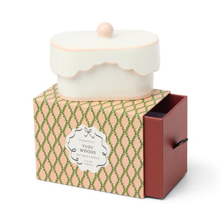 Cherie 5.5oz/155g Ceramic Dish Candle - Pink - Yuzu Woods