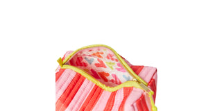 Mabel Pink & Red Stripped Wash Bag