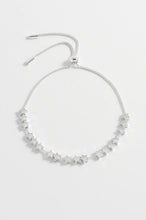Load image into Gallery viewer, Estelle Bartlett - Stars So Bright Chain Slider - Silver Plated Bracelet
