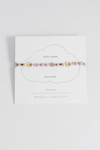 Estella Bartlett Pink Flower Miyuki Bead Bracelet