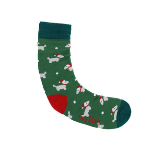 DORIS & DUDE GREEN SCOTTY MENS SOCKS