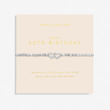Load image into Gallery viewer, Joma Bracelet A Little Forever Yours 50th Birthday
