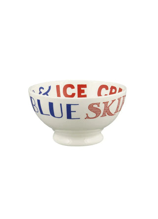 Red & Blue Toast French Bowl