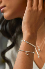 Load image into Gallery viewer, Estella Bartlett - Moon Cz Stretch Sienna Bracelet - Silver Plated
