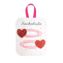 Load image into Gallery viewer, Rockahula Kids Love Heart Glitter Clips
