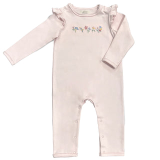 Flower Embroidered Frill Pink BBG