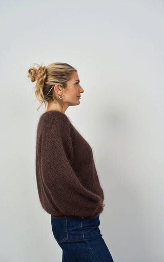 Luella Plockton Mohair Blend Balloon Sleeve Jumper