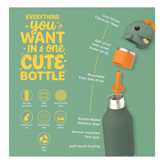 BESTIE TURTLE STAINLESS STEEL WATER BOTTLE