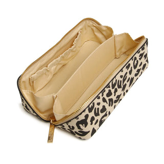 Alice Wheeler Leopard Small Train Case