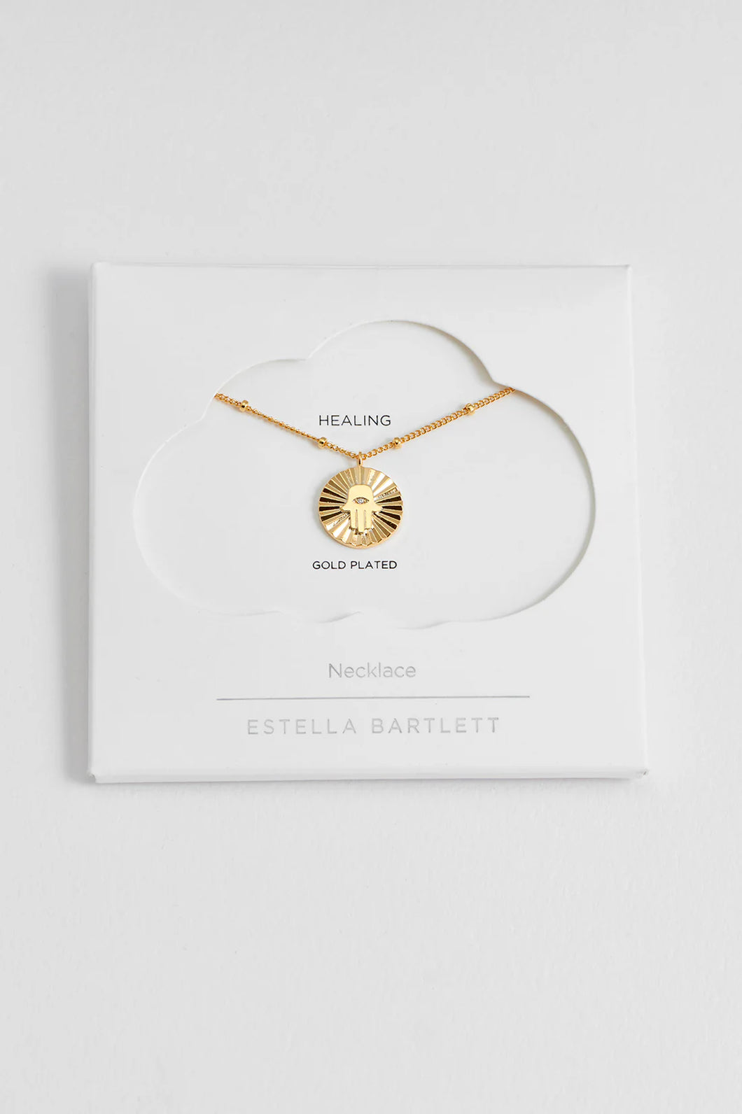 Estella Bartlett Necklace - Boho Hamsa Hand Coin